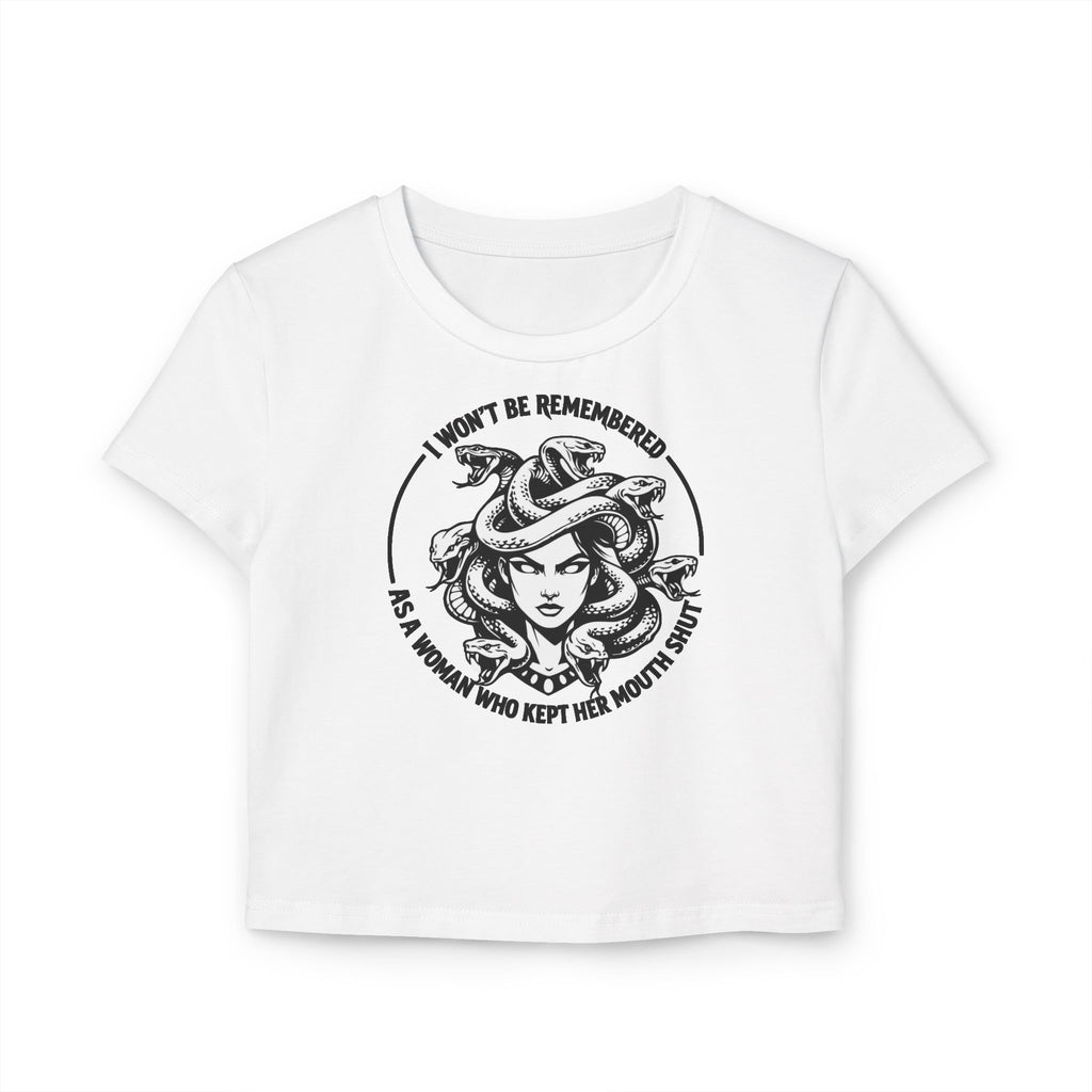 Cropped Shirt „I Won’t Be Remembered“
