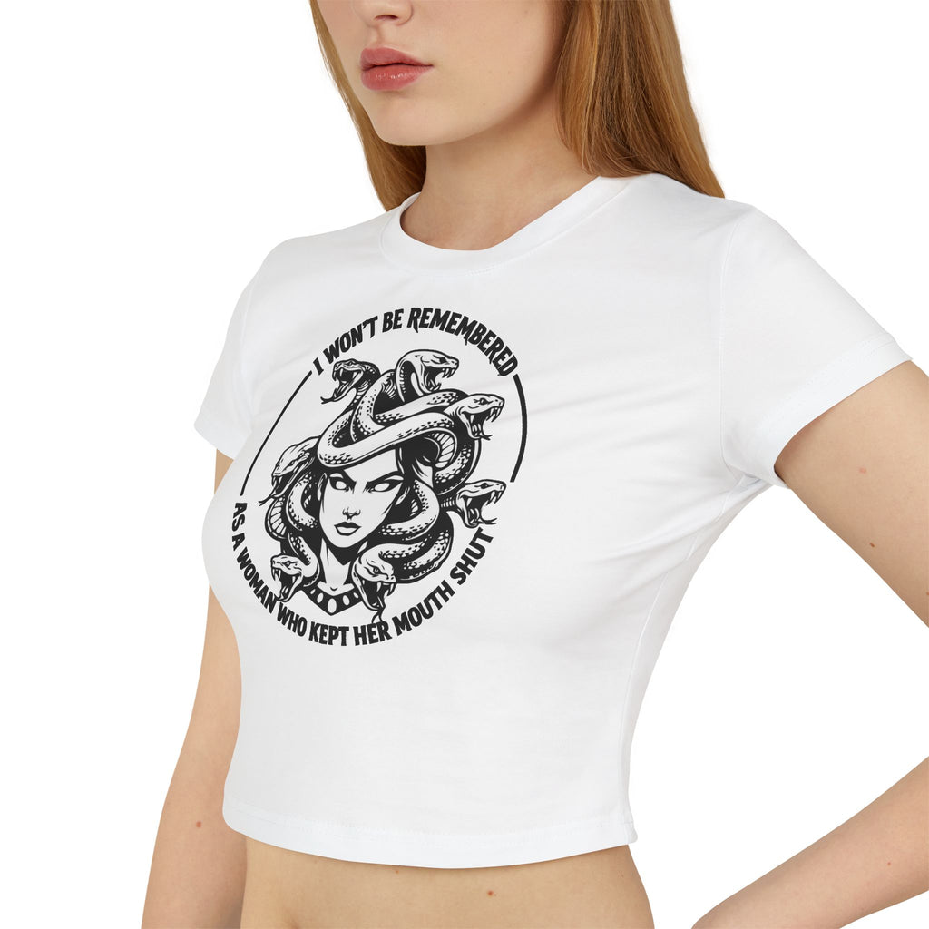 Cropped Shirt „I Won’t Be Remembered“