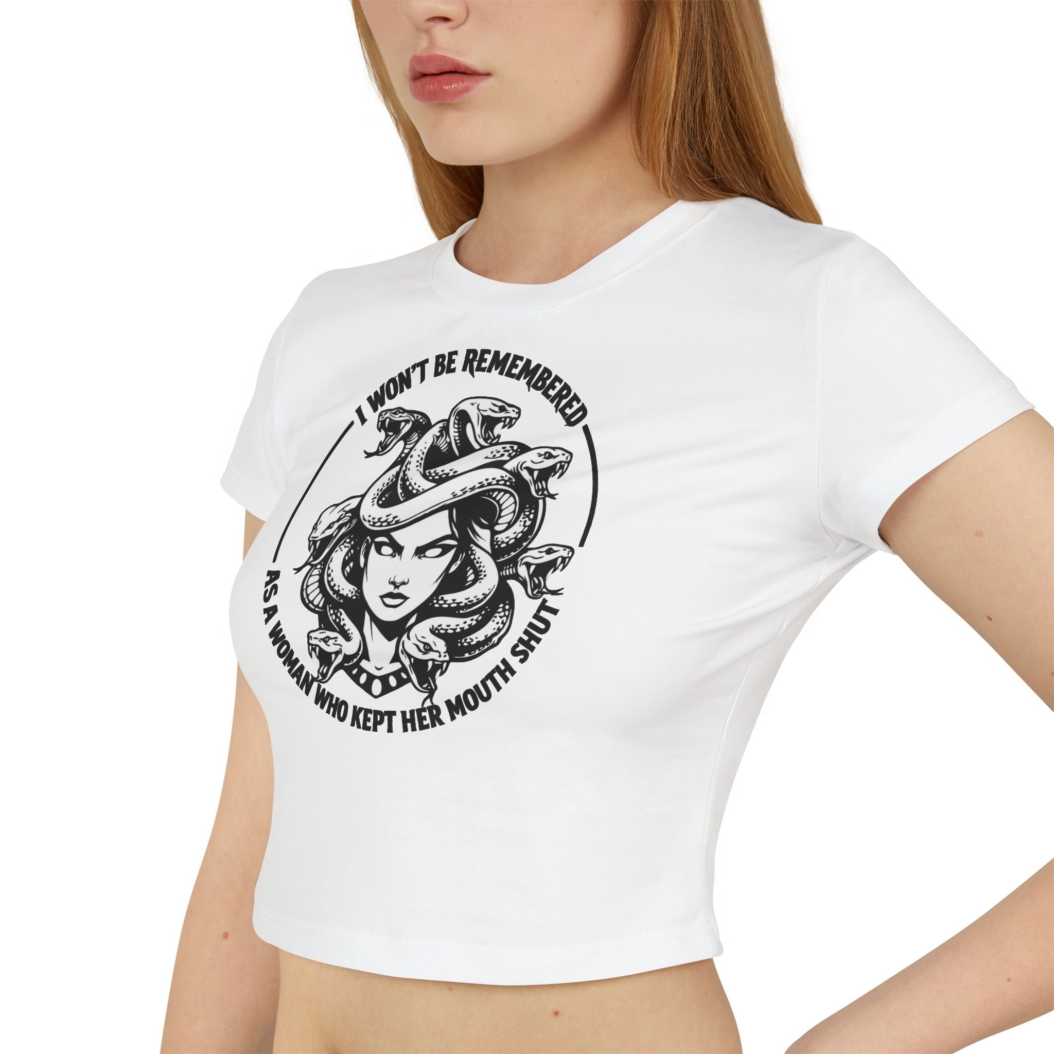 Cropped Shirt „I Won’t Be Remembered“