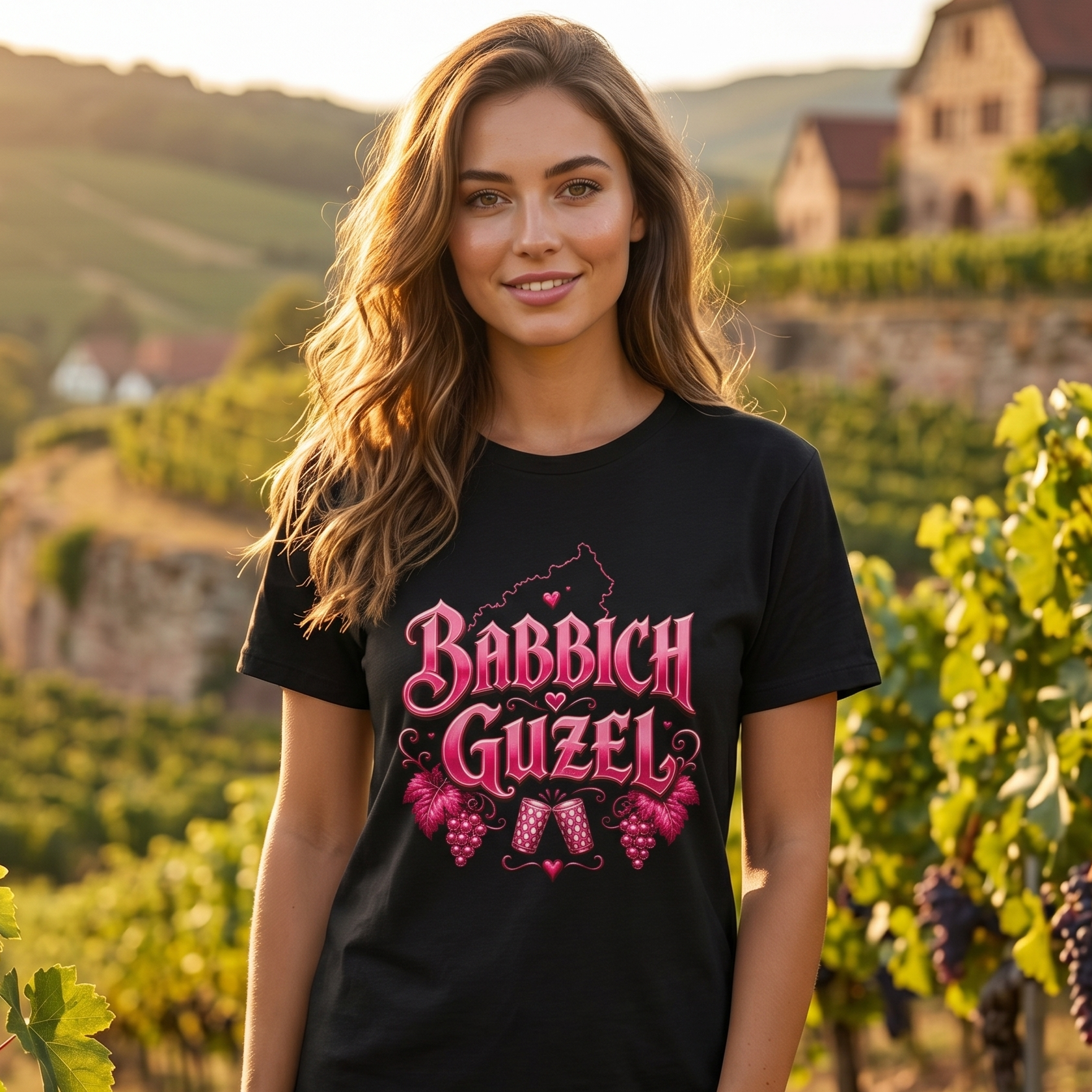 Ladys – Shirt „Babbich Guzel“ – Pfalz Collection | Pfälzer Dialekt Shirt für Frauen