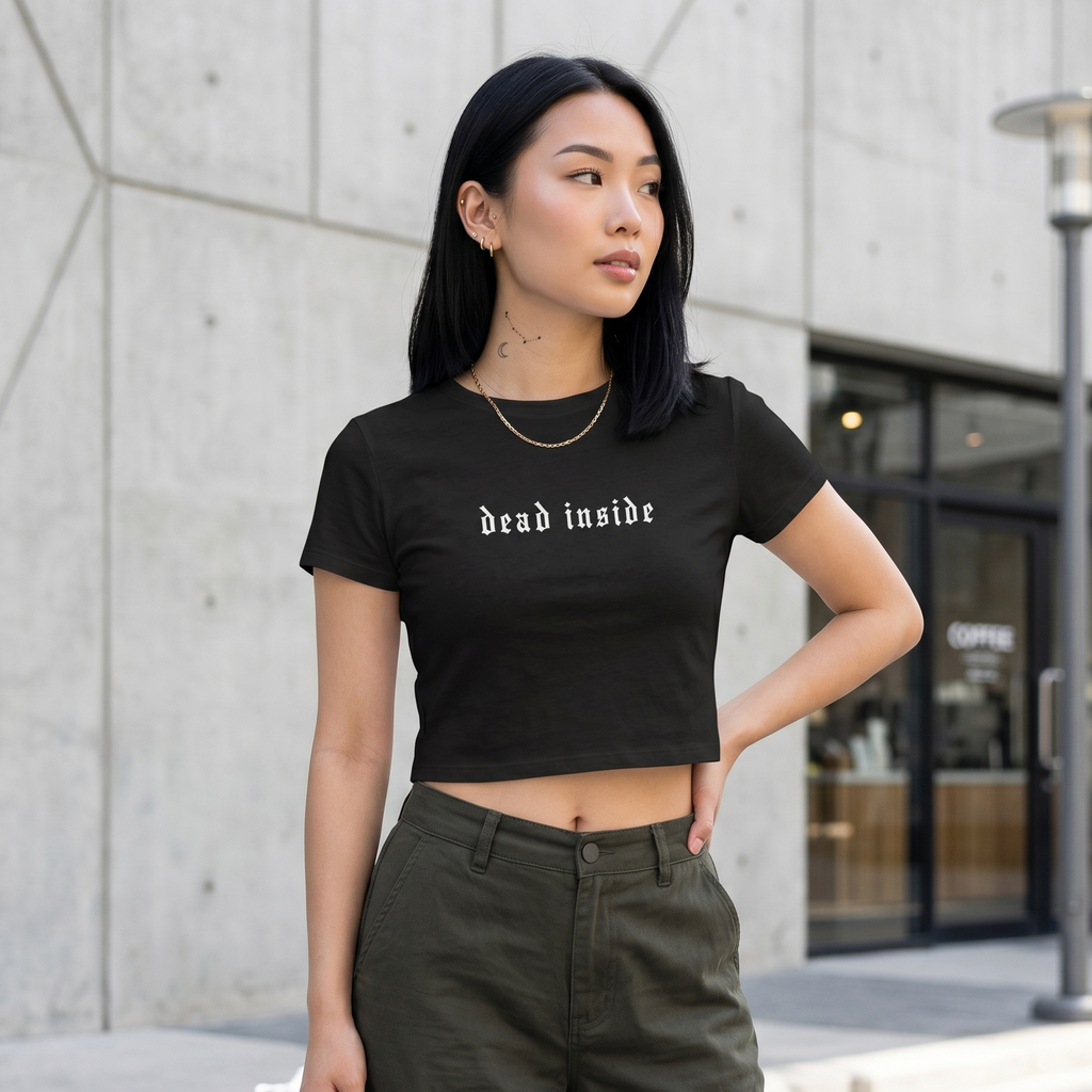 Cropped Shirt „Dead Inside“