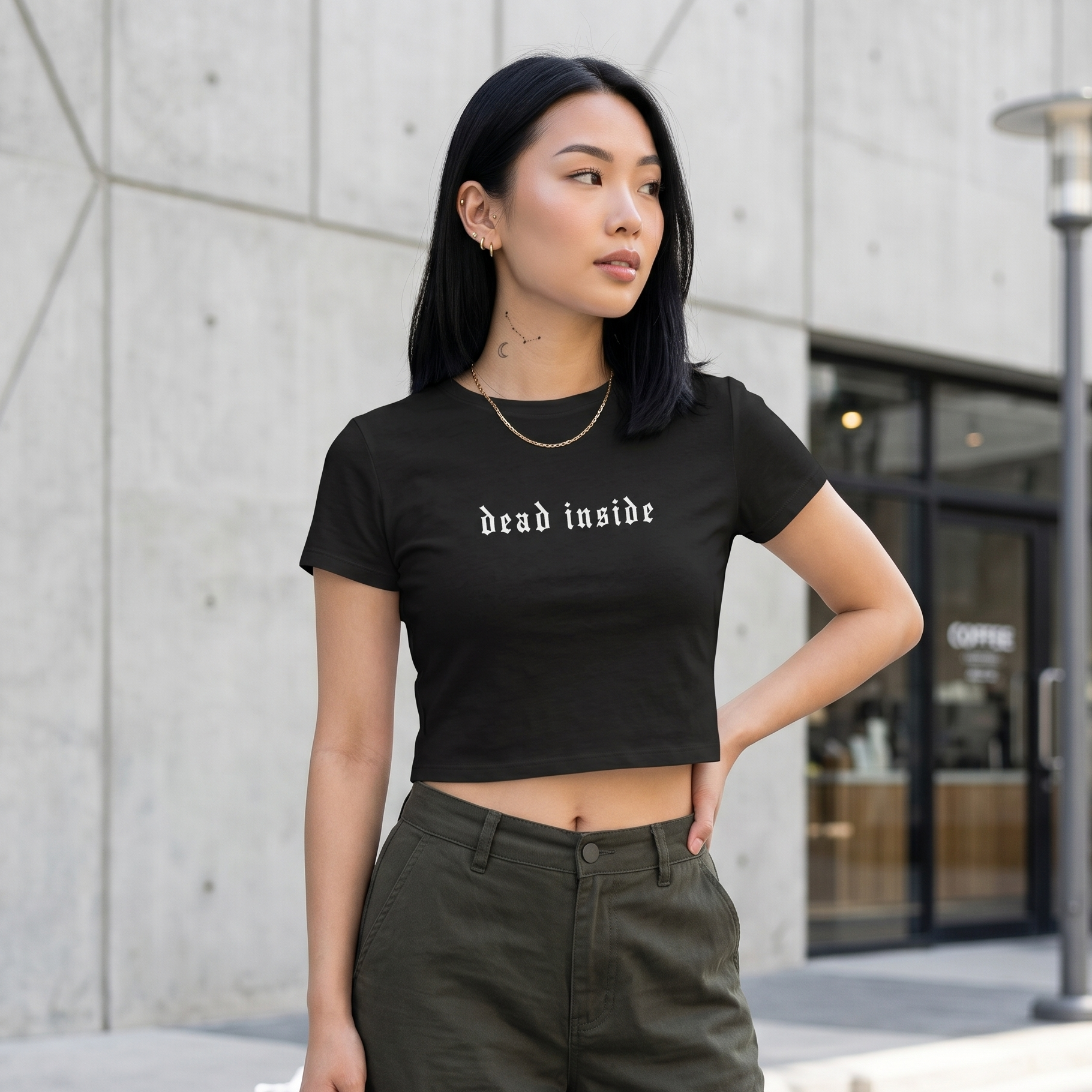 Cropped Shirt „Dead Inside“