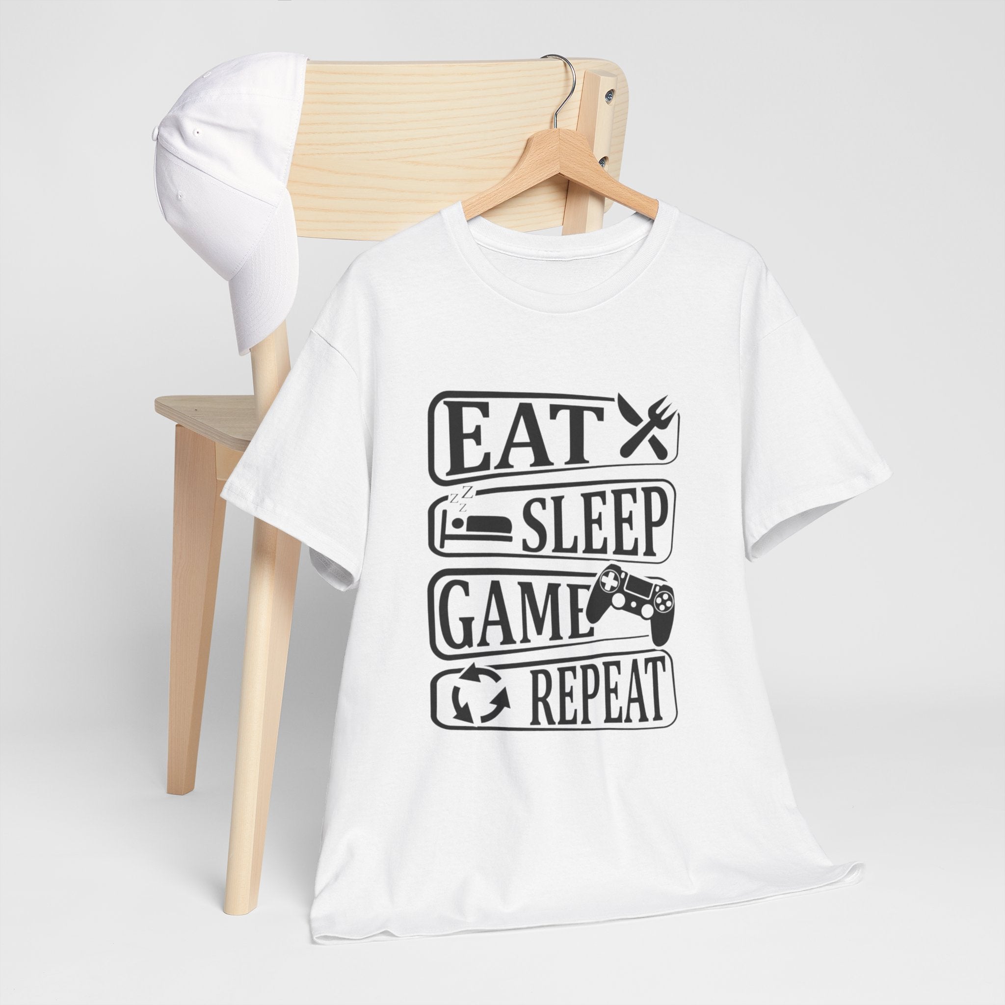 Herren T-Shirt „Eat Sleep Game Repeat“