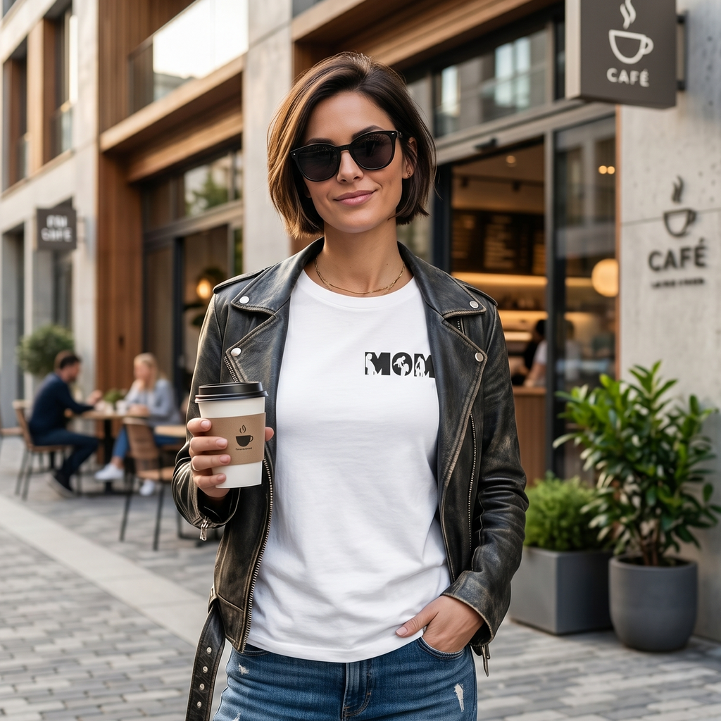 Ladys-Shirt „Mom Silhouette“