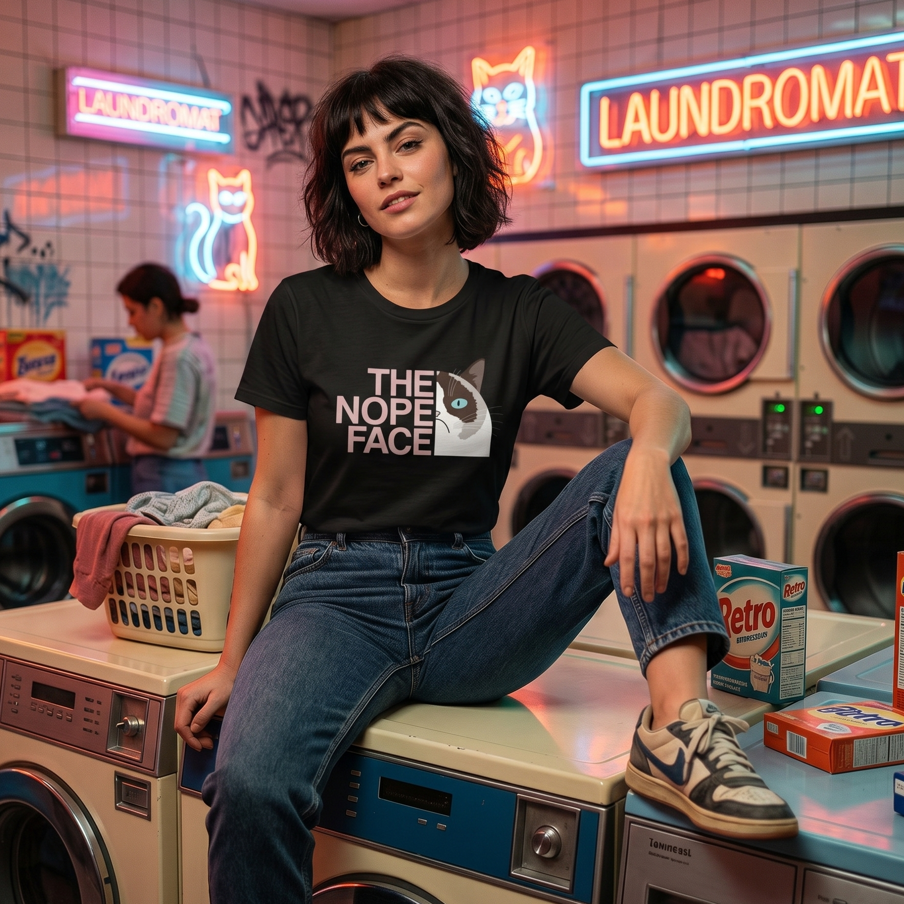 Ladys-Shirt „The Nope Face“