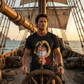 Herren T-Shirt „Pirate King Quote“