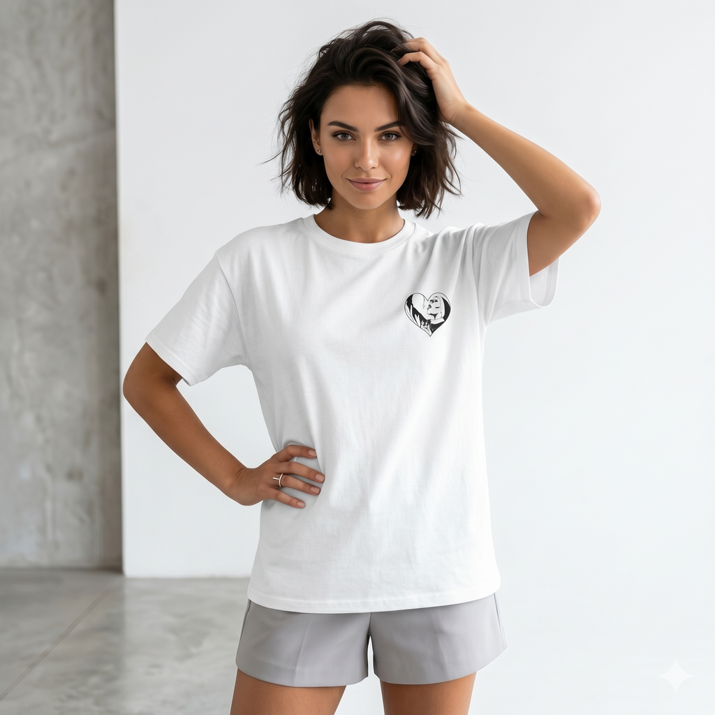 Ladys-Shirt „Herz Nonne“