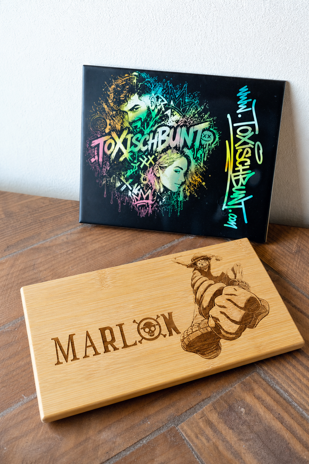 Personalisiertes Vesperbrettchen 24×14 cm – Schneidebrett mit Wunschmotiv, Name oder Text