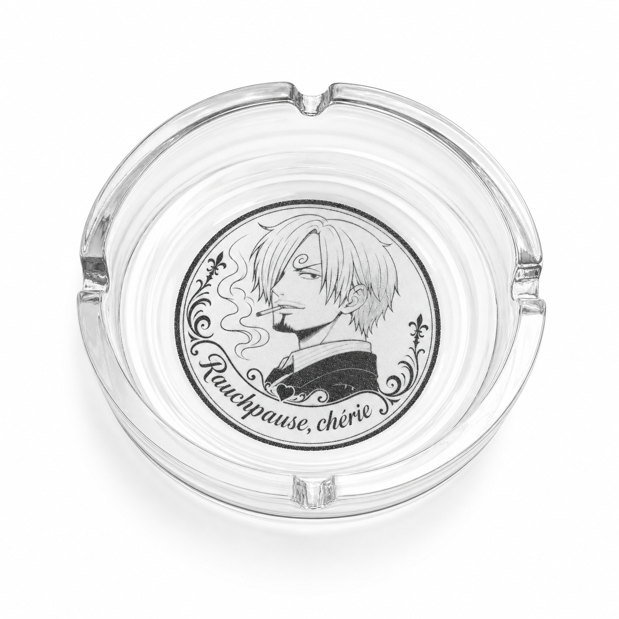 Personalisierter Glas-Aschenbecher – mit Wunschgravur, Name, Spruch oder Motiv